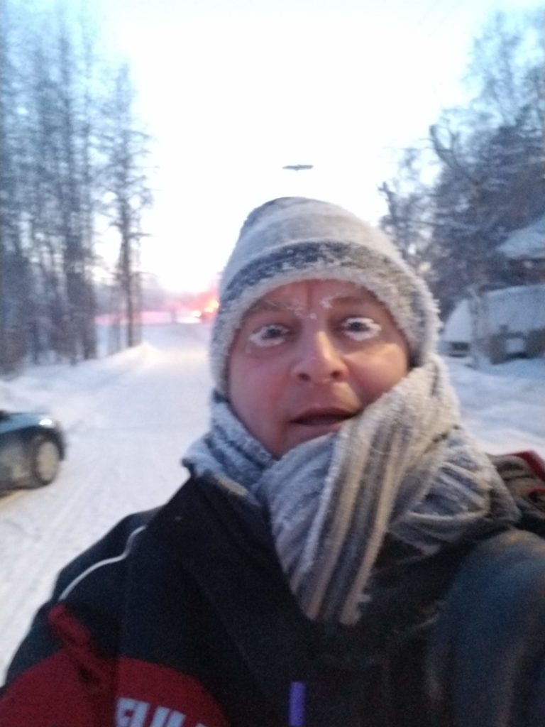 Freezing 5K Run in Dawson City, NWT