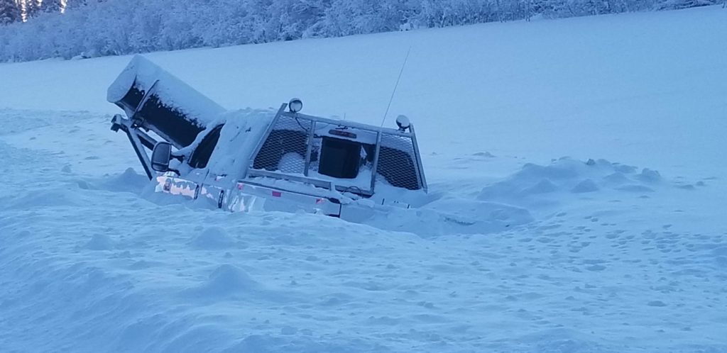 Truck in the Iceroad