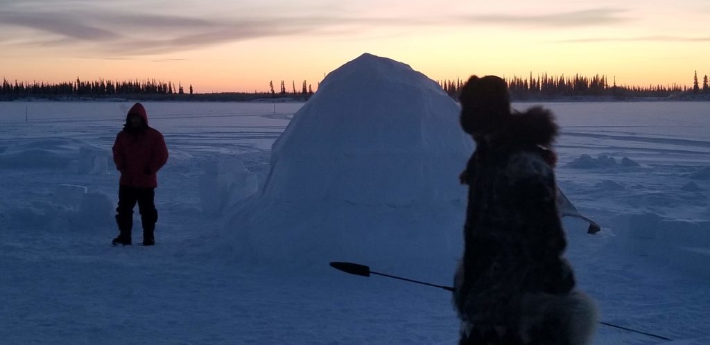 Igloo Village at Sunset