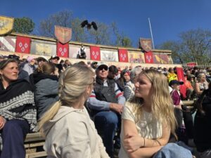 Read more about the article Day 5 — Birds, Musketeers, Medieval Lunch, Fire, Horses, and One Sprained Ankle