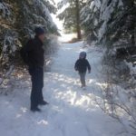 Playing in the snow