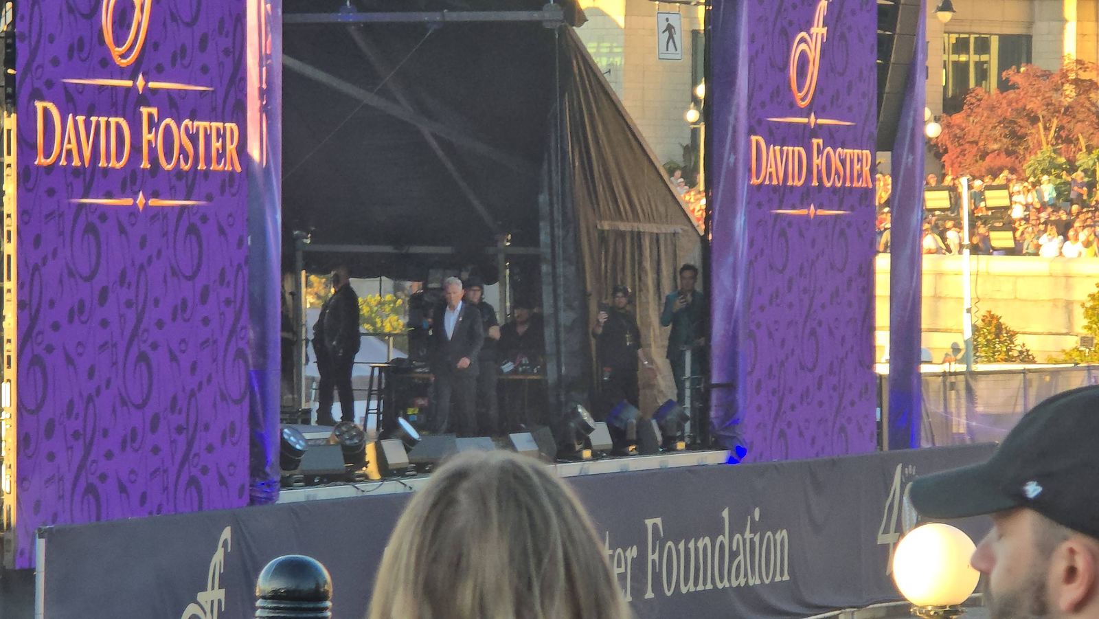 David Foster Foundation concert stage in Victoria’s Inner Harbour